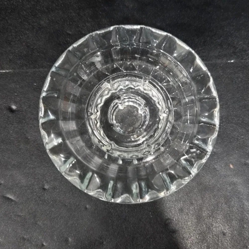 KIG Vintage Heavy Glass Votive Candle Holder, Taper Candle Holder, Home‎ Decor